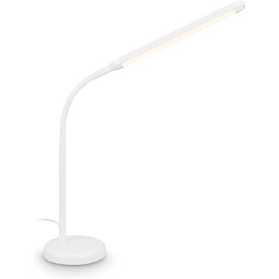 BRILONER Lampa biurkowa LED dotykowa, ściemniana, obrotowa, ciepła biel, lampa stołowa, lampka nocna, dekoracja, biurowa, do czytania, 13x72,5 cm, biały BRILONER Lampa biurkowa LED dotykowa, ściemniana, obrotowa, ciepła biel, lampa stołowa, lampka nocna, dekoracja, biurowa, do czytania, 13x72,5 cm, biały