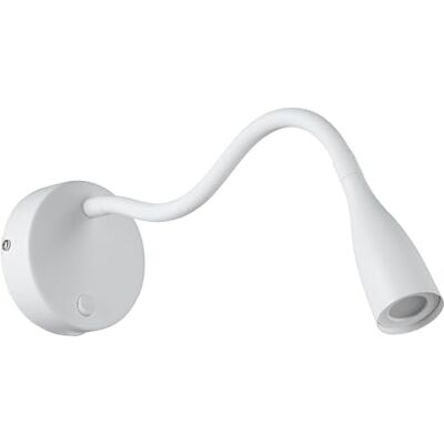 EGLO Olivandino 1 Lampa ścienna LED do czytania, łabędzia szyja, montaż ścienny, lampka łóżka z przełącznikiem i funkcją ładowania USB, sypialni, metal tworzywo sztuczne, biała, ciepła biel EGLO Olivandino 1 Lampa ścienna LED do czytania, łabędzia szyja, montaż ścienny, lampka łóżka z przełącznikiem i funkcją ładowania USB, sypialni, metal tworzywo sztuczne, biała, ciepła biel