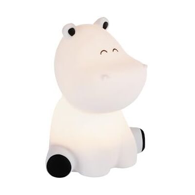 EGLO Castellino Lampka nocna LED na baterie, lampa stołowa hipopotam, dekoracja do pokoju dziecięcego chłopca, dla dzieci, łóżka niemowląt, dotykowa, niebieska, ciepła biel, RGB EGLO Castellino Lampka nocna LED na baterie, lampa stołowa hipopotam, dekoracja do pokoju dziecięcego chłopca, dla dzieci, łóżka niemowląt, dotykowa, niebieska, ciepła biel, RGB