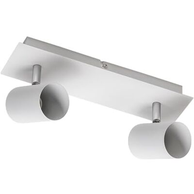 GTV Lampa sufitowa VENETO Nowoczesne oświetlenie do biur, mieszkań i pomieszczeń Lampa sufitowa 2 x GU10 Okrągła biała GTV Lampa sufitowa VENETO Nowoczesne oświetlenie do biur, mieszkań i pomieszczeń Lampa sufitowa 2 x GU10 Okrągła biała