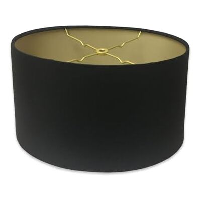 Royal Designs, Inc. HB-611-14BLK/GL płytki owalny klosz do lampy w twardej oprawie, czarny, (30 x 20 cm) x (35 x 26,5 cm) x 21,5 cm Royal Designs, Inc. HB-611-14BLK/GL płytki owalny klosz do lampy w twardej oprawie, czarny, (30 x 20 cm) x (35 x 26,5 cm) x 21,5 cm