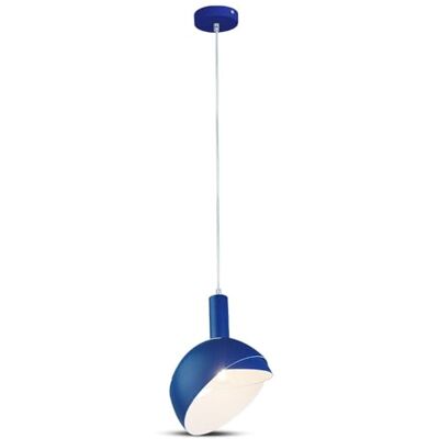 Brightium Oprawka do lampy E14 plastikowa oprawka z niebieskim aluminiowym kloszem przesuwnym, idealna do oświetlenia dekoracyjnego i funkcjonalnego.* Brightium Oprawka do lampy E14 plastikowa oprawka z niebieskim aluminiowym kloszem przesuwnym, idealna do oświetlenia dekoracyjnego i funkcjonalnego.*