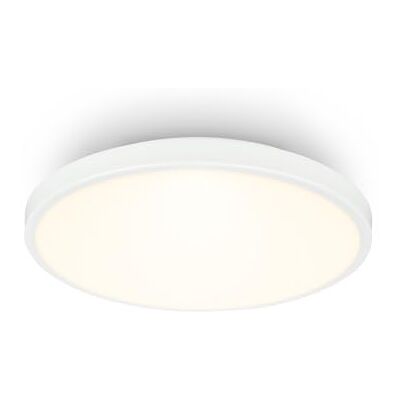 BRILONER Lampa sufitowa LED z panelem dekoracyjnym, ciepła biel, 10 W, 1200 lm, salon, sypialnia, lampa sufitowa 24 x 6 cm, biała BRILONER Lampa sufitowa LED z panelem dekoracyjnym, ciepła biel, 10 W, 1200 lm, salon, sypialnia, lampa sufitowa 24 x 6 cm, biała