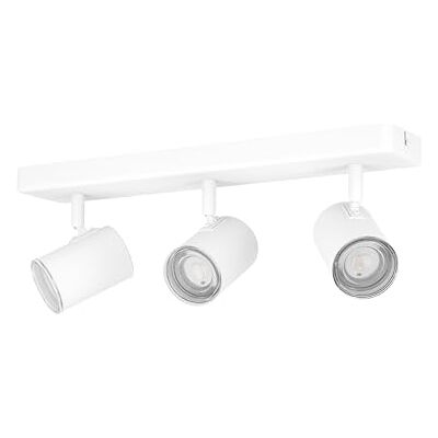 EGLO 3-punktowa lampa sufitowa Consuma 1, reflektor sufitowy do salonu i łazienki oprawa podsufitowa zami stal w kolorze białym oprawka GU10 IP44 EGLO 3-punktowa lampa sufitowa Consuma 1, reflektor sufitowy do salonu i łazienki oprawa podsufitowa zami stal w kolorze białym oprawka GU10 IP44