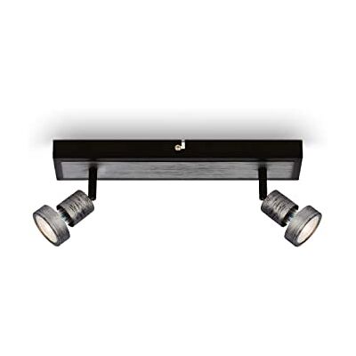 BRILONER spot sufitowy LED, obrotowa lampa sufitowa LED, lampa sufitowa LED, światło białe ciepłe, Silver Crafted, 320x70x85 mm BRILONER spot sufitowy LED, obrotowa lampa sufitowa LED, lampa sufitowa LED, światło białe ciepłe, Silver Crafted, 320x70x85 mm