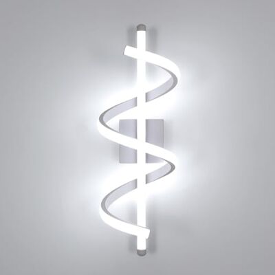 Comely Wewnętrzny Kinkiet LED, Nowoczesna Biała Lampa Ścienna 26W 6500K Zimne Światło, Aluminiowe Kinkiety W Spirali Do Sypialni, Salonu, Schodów, Alei, 42CM Comely Wewnętrzny Kinkiet LED, Nowoczesna Biała Lampa Ścienna 26W 6500K Zimne Światło, Aluminiowe Kinkiety W Spirali Do Sypialni, Salonu, Schodów, Alei, 42CM