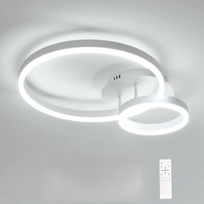 Osairous Comely Plafon LED, 42W 4725LM Nowoczesna Regulowana Oprawa Sufitowa Z Pilotem 3000K-6500K, Funkcja Pamięci, Okrągła Lampa Sufitowa Do Salonu Sypialni Kuchni Korytarza, Średnica 50cm Osairous Comely Plafon LED, 42W 4725LM Nowoczesna Regulowana Oprawa Sufitowa Z Pilotem 3000K-6500K, Funkcja Pamięci, Okrągła Lampa Sufitowa Do Salonu Sypialni Kuchni Korytarza, Średnica 50cm