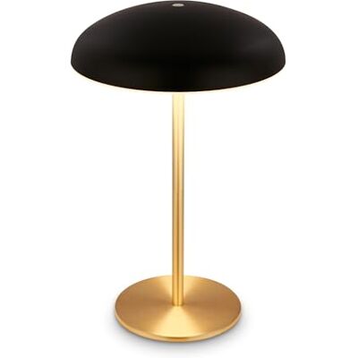 BRILONER Lampa stołowa LED bezprzewodowa IP44 z jasną krawędzią, ściemniacz dotykowy, wymienny akumulator, lampka nocna, lampa LED, 19,5x30,5 cm, czarny BRILONER Lampa stołowa LED bezprzewodowa IP44 z jasną krawędzią, ściemniacz dotykowy, wymienny akumulator, lampka nocna, lampa LED, 19,5x30,5 cm, czarny