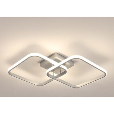 Toolight Comely Plafon LED 42W 4725LM, Kwadratowa Lampa Sufitowa Światło Naturalne 4500K, Nowoczesna Akrylowa Oprawa Sufitowa Do Salonu Sypialni Kuchni Łazienki, 64cm, Srebrny Toolight Comely Plafon LED 42W 4725LM, Kwadratowa Lampa Sufitowa Światło Naturalne 4500K, Nowoczesna Akrylowa Oprawa Sufitowa Do Salonu Sypialni Kuchni Łazienki, 64cm, Srebrny