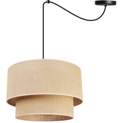 Light Home LH Light-Home Juta Abażur Lampa Wisząca Żyrandol Nowoczesny Abażur Sufitowy Pająk Metal i Tkanina E27 Tort 1-Lights 40 cm Czarna podstawa i juta Light Home LH Light-Home Juta Abażur Lampa Wisząca Żyrandol Nowoczesny Abażur Sufitowy Pająk Metal i Tkanina E27 Tort 1-Lights 40 cm Czarna podstawa i juta