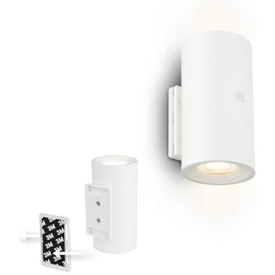 BRILONER Sticklights lampa ścienna bez prądu i wiercenia z baterią, dotykowa, możliwość ściemniania, ciepła biel, bezprzewodowa, do ponownego ładowania, na ścianę, 6,1 x 12 cm, biała BRILONER Sticklights lampa ścienna bez prądu i wiercenia z baterią, dotykowa, możliwość ściemniania, ciepła biel, bezprzewodowa, do ponownego ładowania, na ścianę, 6,1 x 12 cm, biała