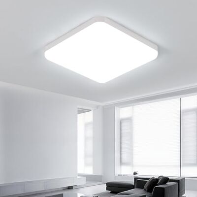 Comely Lampa sufitowa LED, 25 cm, 32 W, zimna biel, wodoszczelność IP54, kwadratowa, płaska lampa sufitowa LED do łazienki, kuchni, na balkon, do korytarza, sypialni Comely Lampa sufitowa LED, 25 cm, 32 W, zimna biel, wodoszczelność IP54, kwadratowa, płaska lampa sufitowa LED do łazienki, kuchni, na balkon, do korytarza, sypialni