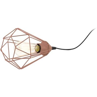 EGLO Lampa stołowa Tarbes, lampka nocna, lampa stołowa, stal w kolorze czarnym, stal w kolorze miedzi oprawka E27 EGLO Lampa stołowa Tarbes, lampka nocna, lampa stołowa, stal w kolorze czarnym, stal w kolorze miedzi oprawka E27