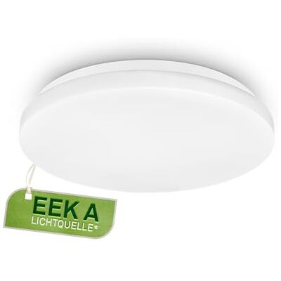 BRILONER Lampa sufitowa LED o neutralnej białej barwie światła, KEE A źródło światła, 8W, 1700lm, lampa LED, salonu, kuchni, oświetlenie sufitowe, 29x6 cm, biały BRILONER Lampa sufitowa LED o neutralnej białej barwie światła, KEE A źródło światła, 8W, 1700lm, lampa LED, salonu, kuchni, oświetlenie sufitowe, 29x6 cm, biały