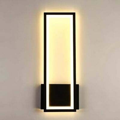 Comely Wewnętrzny Kinkiet LED, 16W Nowoczesna Akrylowa Lampa Ścienna, Czarna Wewnętrzna Oprawa Ścienna Do Salonu Sypialni Korytarza Schodów, Ciepła Biel 3000K Comely Wewnętrzny Kinkiet LED, 16W Nowoczesna Akrylowa Lampa Ścienna, Czarna Wewnętrzna Oprawa Ścienna Do Salonu Sypialni Korytarza Schodów, Ciepła Biel 3000K