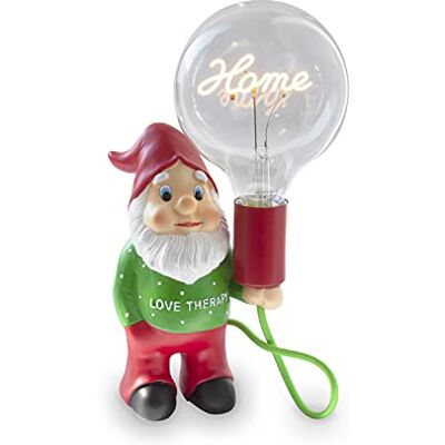 AMARCORDS Lampa stołowa Nanetto z pisemną żarówką i Varialuce. Abat Jour ściemniana z kablem i przełącznikiem ściemniacza 1,5 m AMARCORDS Lampa stołowa Nanetto z pisemną żarówką i Varialuce. Abat Jour ściemniana z kablem i przełącznikiem ściemniacza 1,5 m