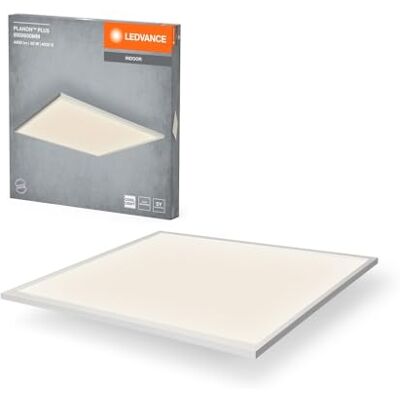 LEDVANCE Planon Plus w kolorze białym z zaawansowaną technologią LED, 36 W, kwadratowy kształt (600 x 600 mm), 4000 K, obudowa aluminiowa, matowy klosz z PMMA LEDVANCE Planon Plus w kolorze białym z zaawansowaną technologią LED, 36 W, kwadratowy kształt (600 x 600 mm), 4000 K, obudowa aluminiowa, matowy klosz z PMMA