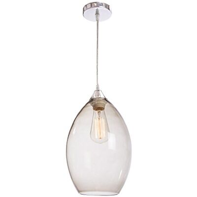 LUSSIOL Wilkinson lampa wisząca, szkło dymne, 40 W, przydymione, ø 20 x wys. 30 cm LUSSIOL Wilkinson lampa wisząca, szkło dymne, 40 W, przydymione, ø 20 x wys. 30 cm