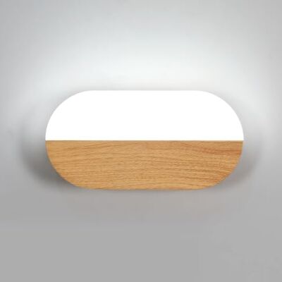 Osairous Comely Kinkiet Wewnętrzny, Lampa Ścienna LED, 7W 787LM Nowoczesny Akrylowy Kinkiet Wzór, Oświetlenie Oprawa Ścienna W Kolorze Drewna Do Sypialni, Salonu, Korytarza, Białe Światło 6500K, 22CM Osairous Comely Kinkiet Wewnętrzny, Lampa Ścienna LED, 7W 787LM Nowoczesny Akrylowy Kinkiet Wzór, Oświetlenie Oprawa Ścienna W Kolorze Drewna Do Sypialni, Salonu, Korytarza, Białe Światło 6500K, 22CM
