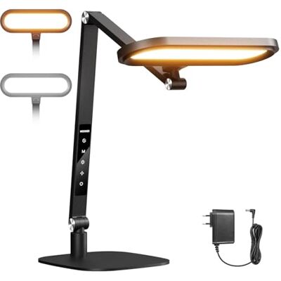 NEEWER Basics lampa biurkowa LED, 16 W, FR16, oświetlenie wideokonferencji, czytanie, przyjazna dla oczu, składana, obustronna, ściemniana, dotykowa, lampka pierścieniowa, stojak, timer pamięci, 5 NEEWER Basics lampa biurkowa LED, 16 W, FR16, oświetlenie wideokonferencji, czytanie, przyjazna dla oczu, składana, obustronna, ściemniana, dotykowa, lampka pierścieniowa, stojak, timer pamięci, 5