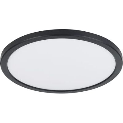 EGLO LED lampa sufitowa Campaspero 2, bardzo płaska, okrągła do łazienki, czarna z tworzywa, neutralna biel, IP44, Ø 29,5 cm EGLO LED lampa sufitowa Campaspero 2, bardzo płaska, okrągła do łazienki, czarna z tworzywa, neutralna biel, IP44, Ø 29,5 cm
