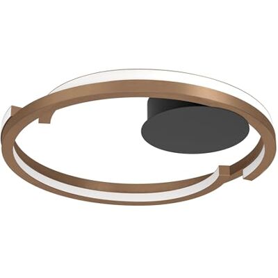 EGLO LED lampa sufitowa Mezzomonte, regulowana do salonu, korytarza, sypialni, metalowa w kolorze brązu, światło ciepłe i zimne, Ø 48 cm EGLO LED lampa sufitowa Mezzomonte, regulowana do salonu, korytarza, sypialni, metalowa w kolorze brązu, światło ciepłe i zimne, Ø 48 cm