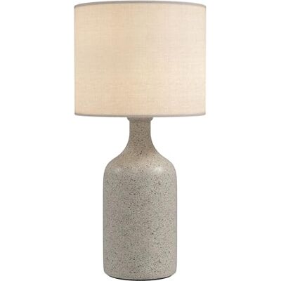 HOMCOM Lampa stołowa, lampka nocna w stylu vintage, lampa na biurko z ceramiczną podstawą, abażur lniany, przełącznik kołyskowy, lampka do czytania z oprawką E27, do sypialni, salonu, piaskowy brąz + HOMCOM Lampa stołowa, lampka nocna w stylu vintage, lampa na biurko z ceramiczną podstawą, abażur lniany, przełącznik kołyskowy, lampka do czytania z oprawką E27, do sypialni, salonu, piaskowy brąz +