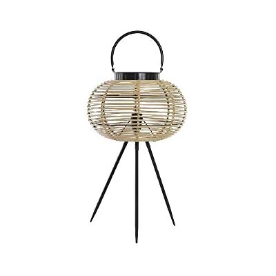 DKD Home Decor Lampa biurkowa czarny metal brązowy bambus (34 x 34 x 56 cm) DKD Home Decor Lampa biurkowa czarny metal brązowy bambus (34 x 34 x 56 cm)