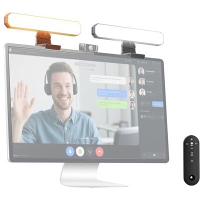 NEEWER Basics lampa LED 12 W z podwójnym monitorem, ze stojakiem, lampa LED do domu, biura, wideokonferencji, oświetlenie wideo, komputer, laptop, kamera internetowa, zoom, strumieniowanie, zdalne NEEWER Basics lampa LED 12 W z podwójnym monitorem, ze stojakiem, lampa LED do domu, biura, wideokonferencji, oświetlenie wideo, komputer, laptop, kamera internetowa, zoom, strumieniowanie, zdalne
