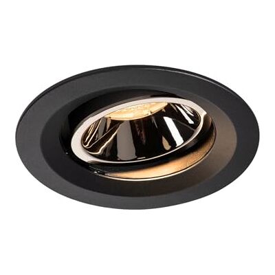 SLV NUMINOS MOVE DL M LED sufitowa lampa - 55° regulowana, czarna/krom SLV NUMINOS MOVE DL M LED sufitowa lampa - 55° regulowana, czarna/krom