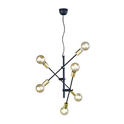 Trio Leuchten 306700632 Cross A++ do E, lampa wisząca, metal, E27, czarny matowy, 54,5 x 54,5 x 150 cm Trio Leuchten 306700632 Cross A++ do E, lampa wisząca, metal, E27, czarny matowy, 54,5 x 54,5 x 150 cm