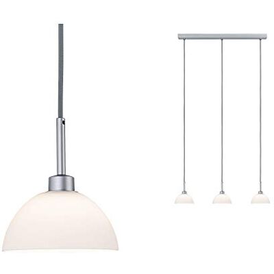 Paulmann 70925 Oprawa wisząca Parana maks 3x40 W lampa wisząca biała, chrom matowy lampa sufitowa szkło, metal GU10 Paulmann 70925 Oprawa wisząca Parana maks 3x40 W lampa wisząca biała, chrom matowy lampa sufitowa szkło, metal GU10