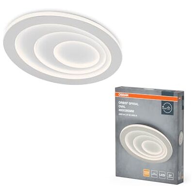 OSRAM ORBIS SPIRAL OVAL Lampa sufitowa LED, biała, 37W, 4000lm, średnica 485mm, bardzo równomierny rozsył światła, światło pośrednie, zintegrowany moduł LED, długa żywotność, 3000K OSRAM ORBIS SPIRAL OVAL Lampa sufitowa LED, biała, 37W, 4000lm, średnica 485mm, bardzo równomierny rozsył światła, światło pośrednie, zintegrowany moduł LED, długa żywotność, 3000K
