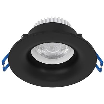 EGLO punktowy Salabate, Ø 8,8 cm, sufitowy do łazienki, aluminiowy, czarny, ciepła, neutralna, zimna biel, IP65 EGLO punktowy Salabate, Ø 8,8 cm, sufitowy do łazienki, aluminiowy, czarny, ciepła, neutralna, zimna biel, IP65