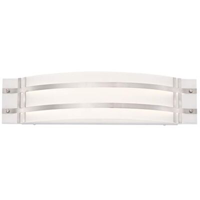 Westinghouse Lighting 63718 Aurelio One-Light, 21 W oprawa ścienna LED, wykończenie szczotkowanego niklu z matowego szkła Westinghouse Lighting 63718 Aurelio One-Light, 21 W oprawa ścienna LED, wykończenie szczotkowanego niklu z matowego szkła