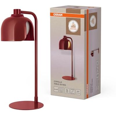 OSRAM DECOR Corolle Lampa stołowa G9 Czerwony Metal Szkło Decor Corolle, Indoor Wall Lighting, Czerwony, {MY:Item, , opakowanie 1 sztuk OSRAM DECOR Corolle Lampa stołowa G9 Czerwony Metal Szkło Decor Corolle, Indoor Wall Lighting, Czerwony, {MY:Item, , opakowanie 1 sztuk