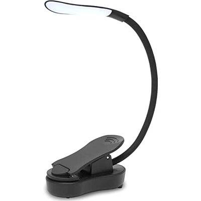 Amnossi Zacisk do lampki do czytania, lampka do czytania z 7 diodami LED, 3 tryby temperatury barwowej, bezstopniowa lampa zaciskowa jasności, zaciskowa lampka USB, elastyczna 360° Amnossi Zacisk do lampki do czytania, lampka do czytania z 7 diodami LED, 3 tryby temperatury barwowej, bezstopniowa lampa zaciskowa jasności, zaciskowa lampka USB, elastyczna 360°