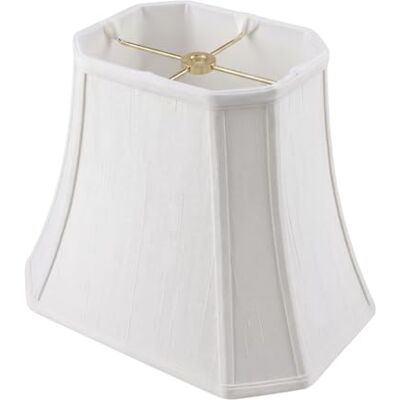Royal Designs, Inc. Royal Designs Prostokątny narożny klosz lampy, biały, (5 x 6,5) x (8 x 12) x 10 Royal Designs, Inc. Royal Designs Prostokątny narożny klosz lampy, biały, (5 x 6,5) x (8 x 12) x 10