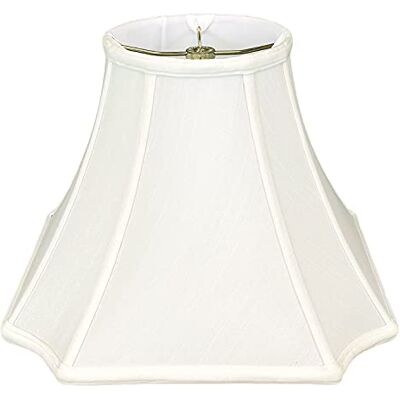 Royal Designs, Inc. Royal Designs kwadratowe odwrócone cięcie narożne podstawowy klosz lampy, biały, 9 x 20 x 14 Royal Designs, Inc. Royal Designs kwadratowe odwrócone cięcie narożne podstawowy klosz lampy, biały, 9 x 20 x 14
