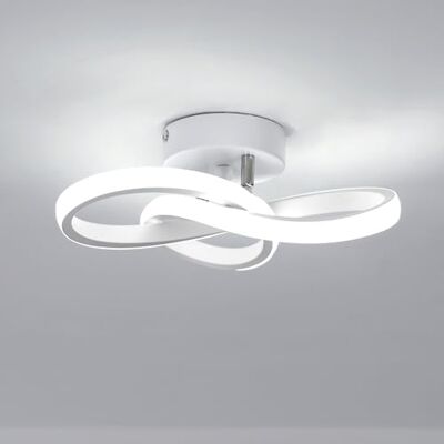 Toolight Comely Plafon LED Nowoczesny, 22W Oprawa Sufitowa LED Zakrzywiony Design 2500LM, Plafon Korytarzowy Do Oświetlenia Wewnętrznego Salonu Sypialni Kuchni, Zimna Biel 6500K, Biały, Średnica 25cm Toolight Comely Plafon LED Nowoczesny, 22W Oprawa Sufitowa LED Zakrzywiony Design 2500LM, Plafon Korytarzowy Do Oświetlenia Wewnętrznego Salonu Sypialni Kuchni, Zimna Biel 6500K, Biały, Średnica 25cm