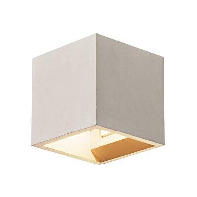 SLV Natynkowa oprawa ścienna SOLID CUBE /wewnętrzne oświetlenie na sufit i na ścianę, lampa natynkowa, natynkowa oprawa ścienna, reflektor sufitowy / G9, 25 W, kolor szary SLV Natynkowa oprawa ścienna SOLID CUBE /wewnętrzne oświetlenie na sufit i na ścianę, lampa natynkowa, natynkowa oprawa ścienna, reflektor sufitowy / G9, 25 W, kolor szary