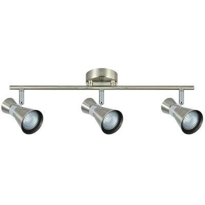 Blendend Nowoczesna listwa zasilająca 3 x GU10 w eleganckim niklu/chromie. Wymiary: 15 x 48,5 x 8,5 cm. Idealny do stylowego oświetlenia każdego otoczenia. Blendend Nowoczesna listwa zasilająca 3 x GU10 w eleganckim niklu/chromie. Wymiary: 15 x 48,5 x 8,5 cm. Idealny do stylowego oświetlenia każdego otoczenia.