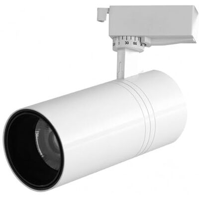 Brightium Reflektor szynowy 30 W 4000 K Anzo biały o strumieniu świetlnym 2700 lm i kącie 36°. Możliwość obrotu o 360° dla precyzyjnego oświetlenia. Wymiary: 22 x 7,5 cm, idealny do podkreślenia przestrzeni. Brightium Reflektor szynowy 30 W 4000 K Anzo biały o strumieniu świetlnym 2700 lm i kącie 36°. Możliwość obrotu o 360° dla precyzyjnego oświetlenia. Wymiary: 22 x 7,5 cm, idealny do podkreślenia przestrzeni.