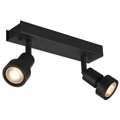 SLV Natynkowa oprawa ścienna i sufitowa PURI 2 /Wewnętrzne oświetlenie na sufit i na ścianę, oprawa ścienna natynkowa, kinkiet, reflektor sufitowy / GU10 50 W, kolor czarny SLV Natynkowa oprawa ścienna i sufitowa PURI 2 /Wewnętrzne oświetlenie na sufit i na ścianę, oprawa ścienna natynkowa, kinkiet, reflektor sufitowy / GU10 50 W, kolor czarny