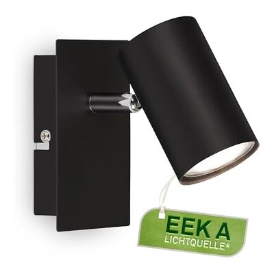 BRILONER Lampa wewnętrzna LED EEK, obracana, 3000K ciepła biel, 2W, 450 lumenów, ok. 50 000 h światła, lampka do czytania, lampa do salonu, lampa, kinkiet, lampa kuchenna, lampa do przedpokoju BRILONER Lampa wewnętrzna LED EEK, obracana, 3000K ciepła biel, 2W, 450 lumenów, ok. 50 000 h światła, lampka do czytania, lampa do salonu, lampa, kinkiet, lampa kuchenna, lampa do przedpokoju