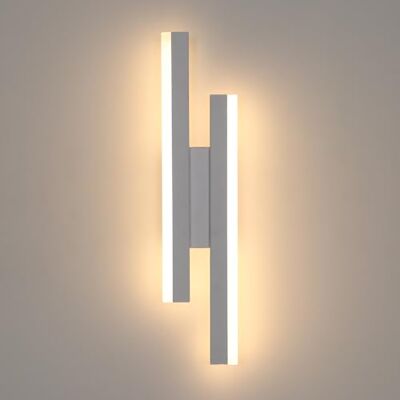 Riserva Wewnętrzna lampa ścienna LED, 16W 3000K Ciepłe światło Nowoczesna lampa ścienna, akrylowa wewnętrzna lampa ścienna do salonu, sypialni, klatki schodowej, przedpokoju, biała Riserva Wewnętrzna lampa ścienna LED, 16W 3000K Ciepłe światło Nowoczesna lampa ścienna, akrylowa wewnętrzna lampa ścienna do salonu, sypialni, klatki schodowej, przedpokoju, biała