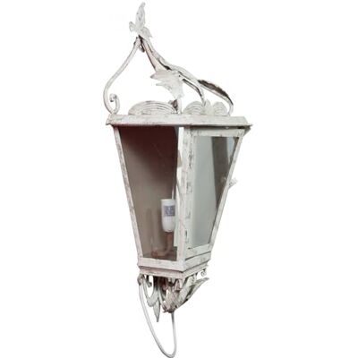 Biscottini Zelektryzowana lampa wisząca przemysłowa L28,5xPR16,5xH61,5 Nowoczesny żyrandol Antyczne białe wykończenie żelaza żyrandol Biscottini Zelektryzowana lampa wisząca przemysłowa L28,5xPR16,5xH61,5 Nowoczesny żyrandol Antyczne białe wykończenie żelaza żyrandol