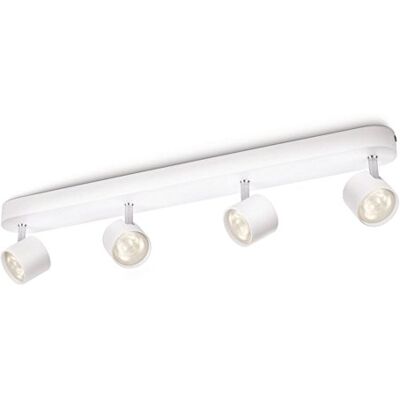 Philips 4-częściowy reflektor punktowy Cyl, 4 x 4 W, 230 lm, biały, 915004146501, 4-punktowy Philips 4-częściowy reflektor punktowy Cyl, 4 x 4 W, 230 lm, biały, 915004146501, 4-punktowy