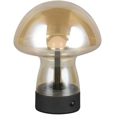 RL LIVE YOUR LIGHT Reality Leuchten Dooley R54981113 lampa stołowa LED z akumulatorem R54981113, metal czarny matowy, szkło bursztynowe, w zestawie 1,5 W LED, 4-krotny dotyk RL LIVE YOUR LIGHT Reality Leuchten Dooley R54981113 lampa stołowa LED z akumulatorem R54981113, metal czarny matowy, szkło bursztynowe, w zestawie 1,5 W LED, 4-krotny dotyk