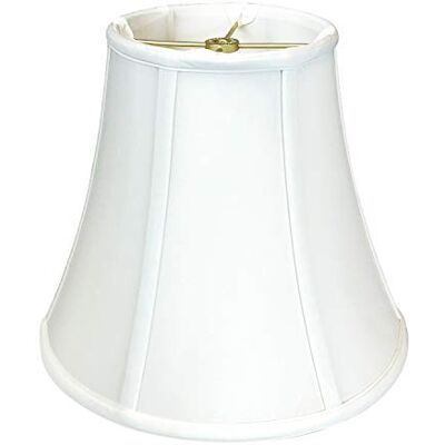 Royal Designs, Inc. True Bell Basic Lamp Shade, White, 4" x 8" x 7.25 Royal Designs, Inc. True Bell Basic Lamp Shade, White, 4" x 8" x 7.25